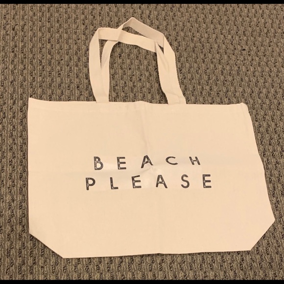 BRAND NEW CANVAS BEACH TOTE - Picture 1 of 3